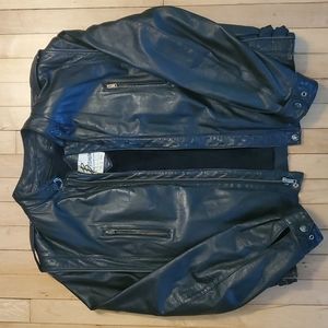 Berman's vintage 70's black leather jacket